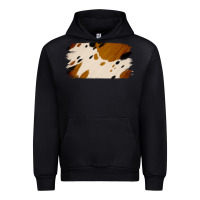 Black Cowhide Black and Light Brown Brushstroke Urban Hoodie - Jasminsmagicworld