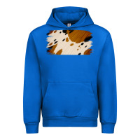 Cobalt Cowhide Black and Light Brown Brushstroke Urban Hoodie - Jasminsmagicworld