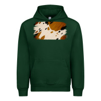 Forest Green Cowhide Black and Light Brown Brushstroke Urban Hoodie - Jasminsmagicworld