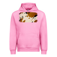 Fuchsia Pink Cowhide Black and Light Brown Brushstroke Urban Hoodie - Jasminsmagicworld
