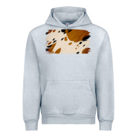 Heather Grey Cowhide Black and Light Brown Brushstroke Urban Hoodie - Jasminsmagicworld