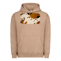 Pigment Burro Cowhide Black and Light Brown Brushstroke Urban Hoodie - Jasminsmagicworld