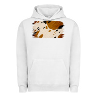 Pigment Lunar Rock Cowhide Black and Light Brown Brushstroke Urban Hoodie - Jasminsmagicworld