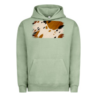 Pigment Oil Green Cowhide Black and Light Brown Brushstroke Urban Hoodie - Jasminsmagicworld