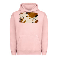 Pigment Salmon Cowhide Black and Light Brown Brushstroke Urban Hoodie - Jasminsmagicworld