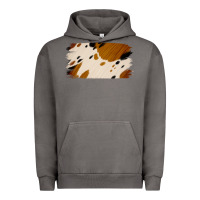 Pigment Tornado Cowhide Black and Light Brown Brushstroke Urban Hoodie - Jasminsmagicworld
