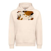 Sandshell Cowhide Black and Light Brown Brushstroke Urban Hoodie - Jasminsmagicworld