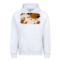 White Cowhide Black and Light Brown Brushstroke Urban Hoodie - Jasminsmagicworld
