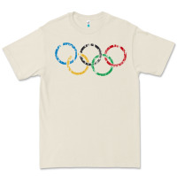 Bone OLYMPIC RINGS Premium Tee - artisFamous