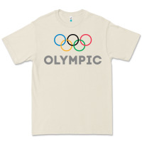 Bone OLYMPIC RINGS Premium Tee - artisFamous