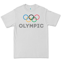 Dove Grey OLYMPIC RINGS Premium Tee - artisFamous