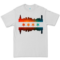 Chicago Flag Skyline Premium Tee | Teevron