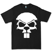 Black crazy beaver skull Premium Tee - artisFamous