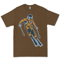 Cacao born to ski Premium Tee - artisFamous