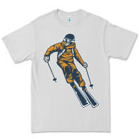 Dove Grey born to ski Premium Tee - artisFamous