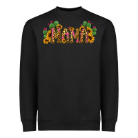 Black Cactus Leopard Sunflower Mama and Mini Set Heavyweight Sweatshirt - Jasminsmagicworld
