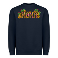 Navy Cactus Leopard Sunflower Mama and Mini Set Heavyweight Sweatshirt - Jasminsmagicworld