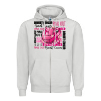 Dove Grey volleyball pink out breast cancer Zipper Hoodie - RanaPortraitStore