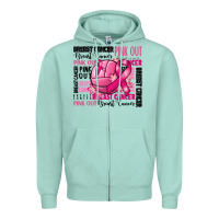 Seafoam volleyball pink out breast cancer Zipper Hoodie - RanaPortraitStore