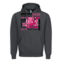 Smoke volleyball pink out breast cancer Zipper Hoodie - RanaPortraitStore