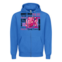 True Royal volleyball pink out breast cancer Zipper Hoodie - RanaPortraitStore
