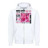 White volleyball pink out breast cancer Zipper Hoodie - RanaPortraitStore