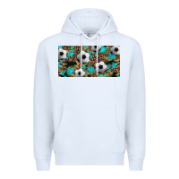White western leopard camouflage turquoise soccer licence plate template Premium Hoodie - Artiststas