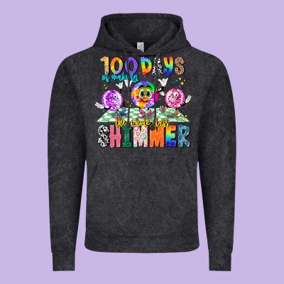 100 Days Of Making The Whole Class Shimmer Vintage Hoodie Designed By Cowhidedigitalart