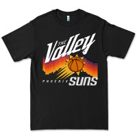 Black the valley oop phoenix basketball retro sunset basketball t shirt Premium Tee - artisFamous