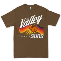 Cacao the valley oop phoenix basketball retro sunset basketball t shirt Premium Tee - artisFamous