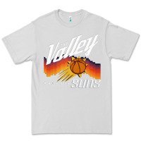 Dove Grey the valley oop phoenix basketball retro sunset basketball t shirt Premium Tee - artisFamous