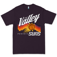 Plum the valley oop phoenix basketball retro sunset basketball t shirt Premium Tee - artisFamous
