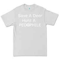 Dove Grey save a deer   hunt a pedophil Premium Tee - artisFamous