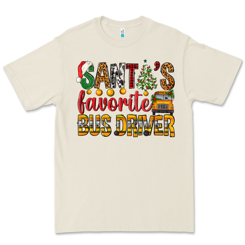 Santa's Favorite Bus Driver Premium Tee by BundleAndBundleShop | Teevron