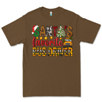 Cacao Santa's Favorite Bus Driver Premium Tee - BundleAndBundleShop