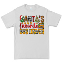 Dove Grey Santa's Favorite Bus Driver Premium Tee - BundleAndBundleShop
