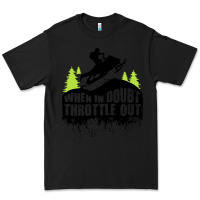 Black snowmobile throttle Premium Tee - artisFamous