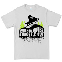 Dove Grey snowmobile throttle Premium Tee - artisFamous