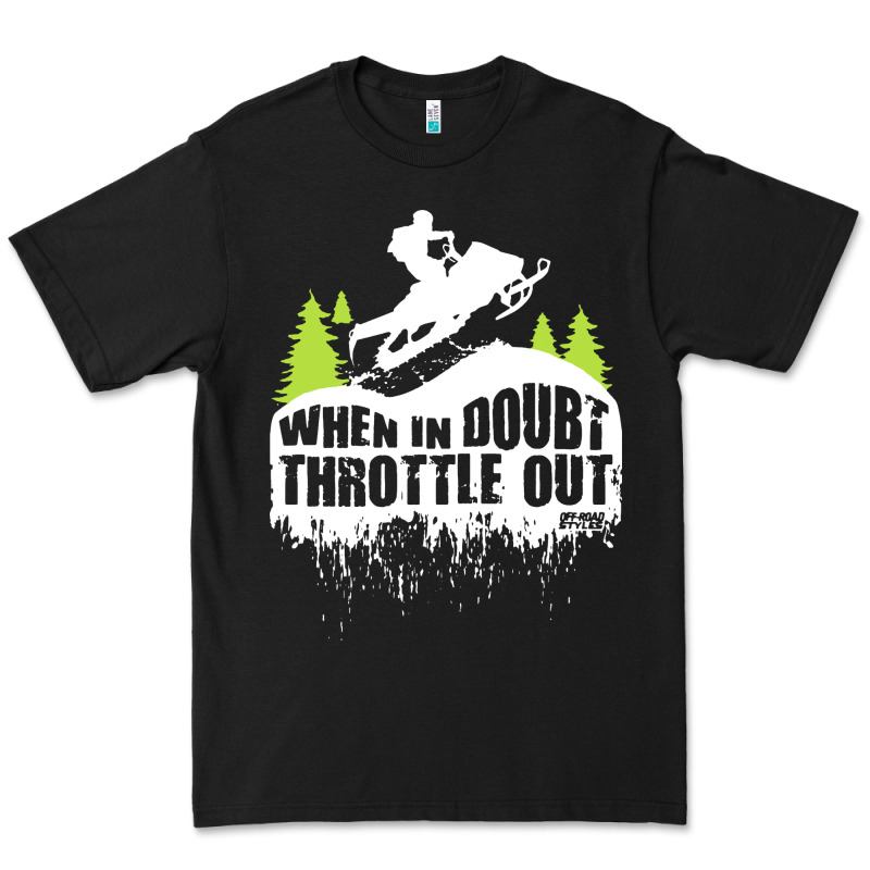 Snowmobile Throttle Premium Tee by artisFamous | Teevron