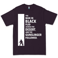 Plum the man in black fled across the desert Premium Tee - artisFamous