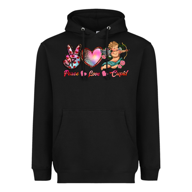 Peace Love Cupid Heavyweight Hoodie by RanaPortraitStore | Teevron
