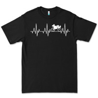 Black heartbeat recumbent bicycle bike cyclist biking Premium Tee - artisFamous