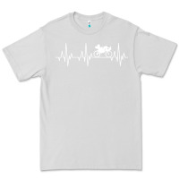 Dove Grey heartbeat recumbent bicycle bike cyclist biking Premium Tee - artisFamous