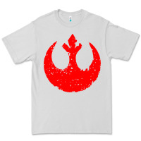Dove Grey distressed rebel alliance symbol Premium Tee - artisFamous