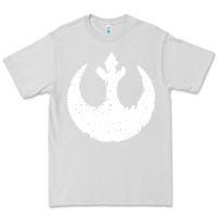 Dove Grey distressed rebel alliance symbol Premium Tee - artisFamous