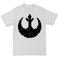 Dove Grey distressed rebel alliance symbol Premium Tee - artisFamous