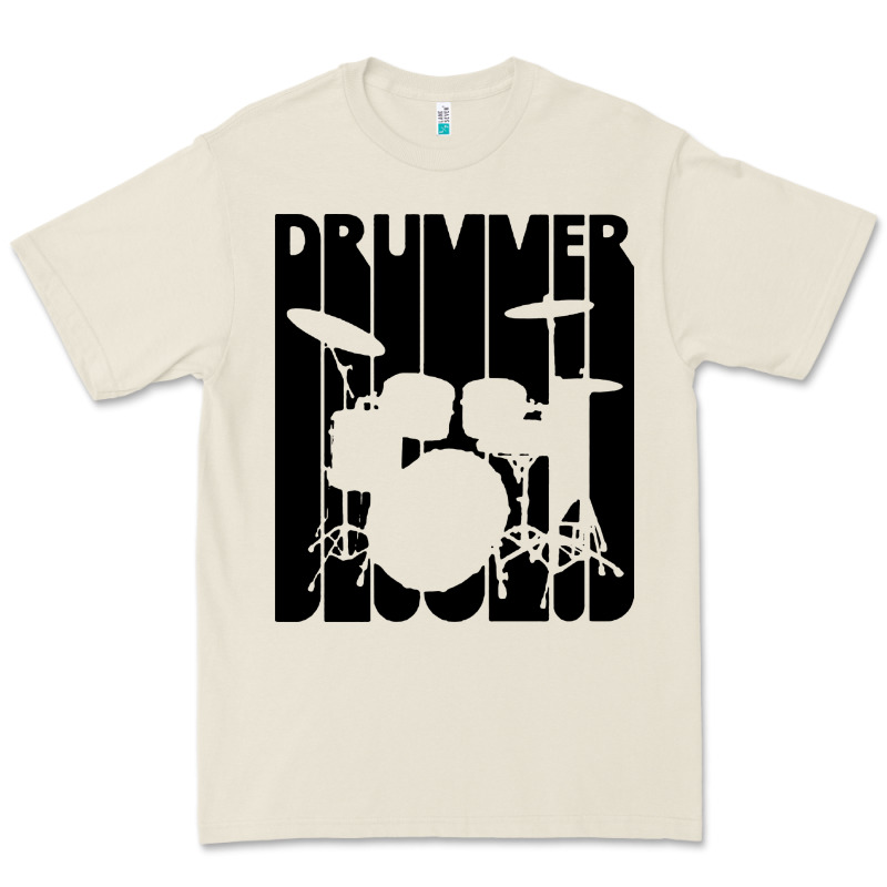 Vintage Retro Drummer Premium Tee by artisFamous | Teevron