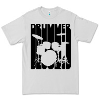 Dove Grey vintage retro drummer Premium Tee - artisFamous