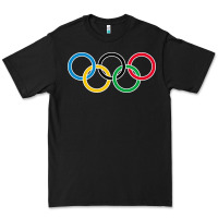 Black Olympic Rings Premium Tee - artisFamous