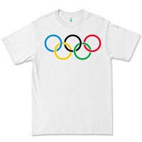 White Olympic Rings Premium Tee - artisFamous